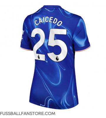 Chelsea Moises Caicedo #25 Replik Heimtrikot Damen 2024-25 Kurzarm